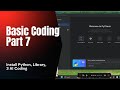 Set up Python + Code Editor, Library