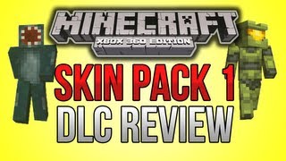 SKIN PACK 1 DLC! HEROBRINE, MASTER CHIEF & MORE! Minecraft Xbox Edition DLC  Preview! 