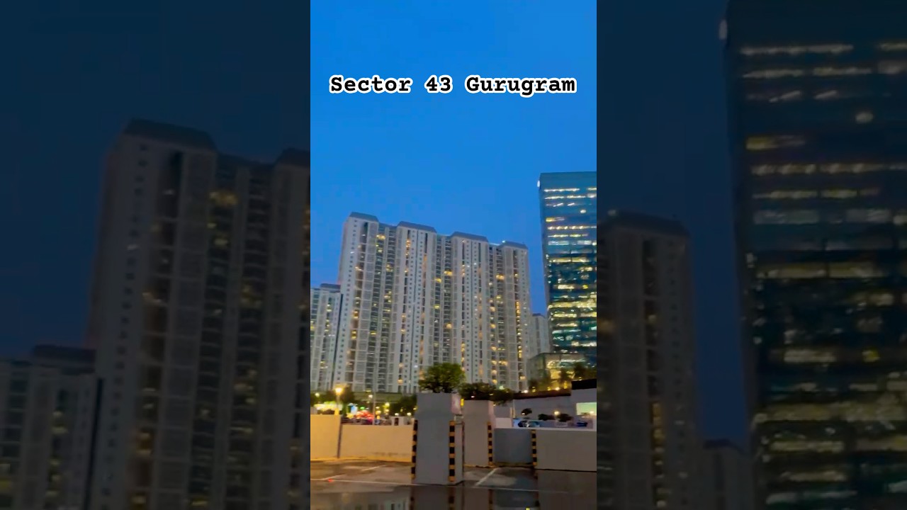Sector 43 Gurgaon | Stunning Building View | Nightlife Vibes NCR 