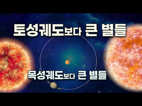 토성궤도보다 큰 별 - 스티븐슨 2-18,  큰개자리 VY / 목성궤도보다 큰 별 - 방패자리 UY / 지구의 궤도보다 큰 별 -- 항성의 크기 순위