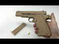 How to make cardboard colt m1911 that shoots part 3  grip stayhome and diy withme
