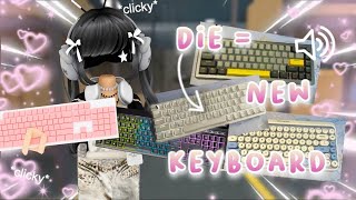 Everytime I die I switch Keyboards || MM2 KEYBOARD ASMR + HANDCAM screenshot 5