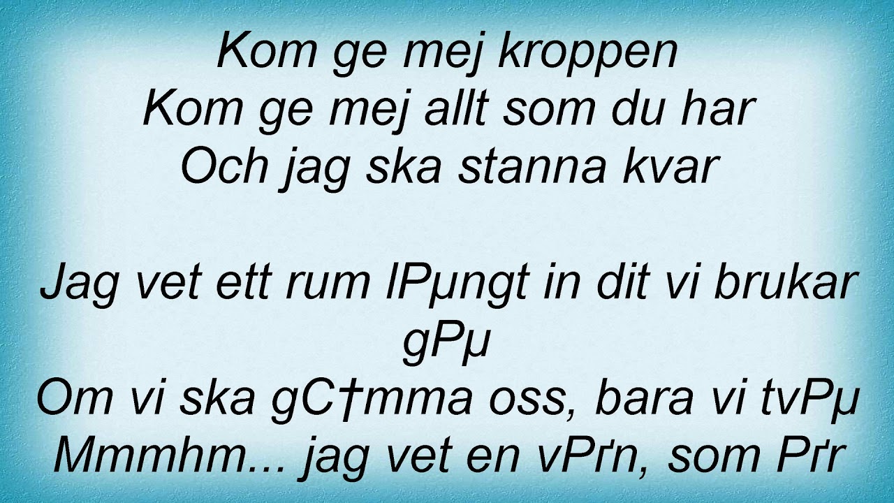 Ted Gardestad Come Give Me Love Lyrics YouTube