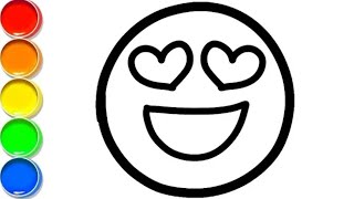 Coloring Emoji | Funny Drawings for Children
