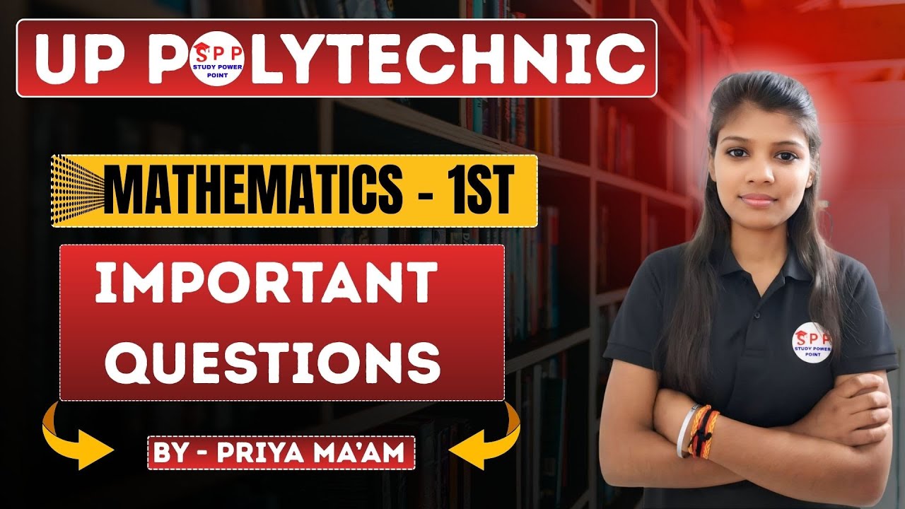 Mathematics-1 महा मैराथन // mathematics 1 polytechnic one shot // math 1 polytechnic by Priya Ma'am