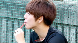 130824 FC Avengers 경기 :: 신난 현우의 아이스크림 먹방