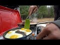 Bushcraft Breakfast in the Woods (Truck Camping)