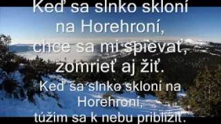 Kristína- horehronie lyrics chords