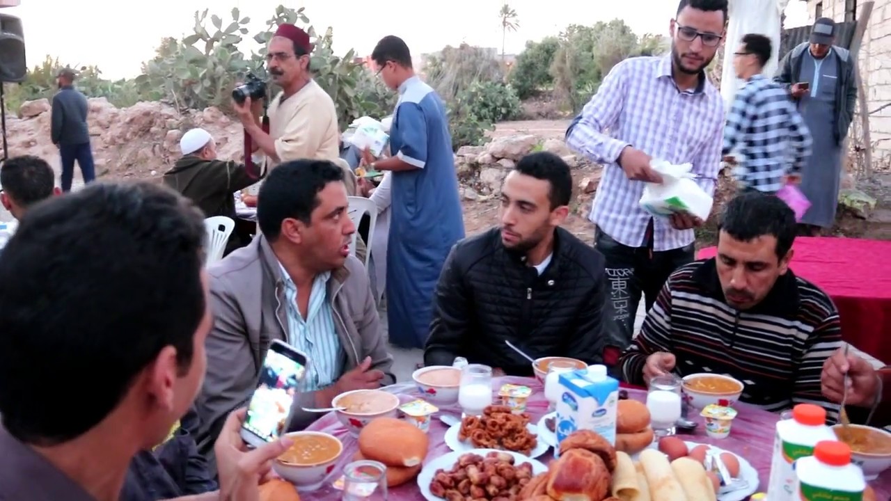 مقتطفات من الافطار الجماعي  |  مركز الهداية  وجمعية أفولكي -المزار-