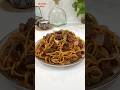 Stir fried beef spaghetti recipe #shorts