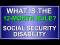 What is the 12-Month Duration Rule for Social Security Disability?