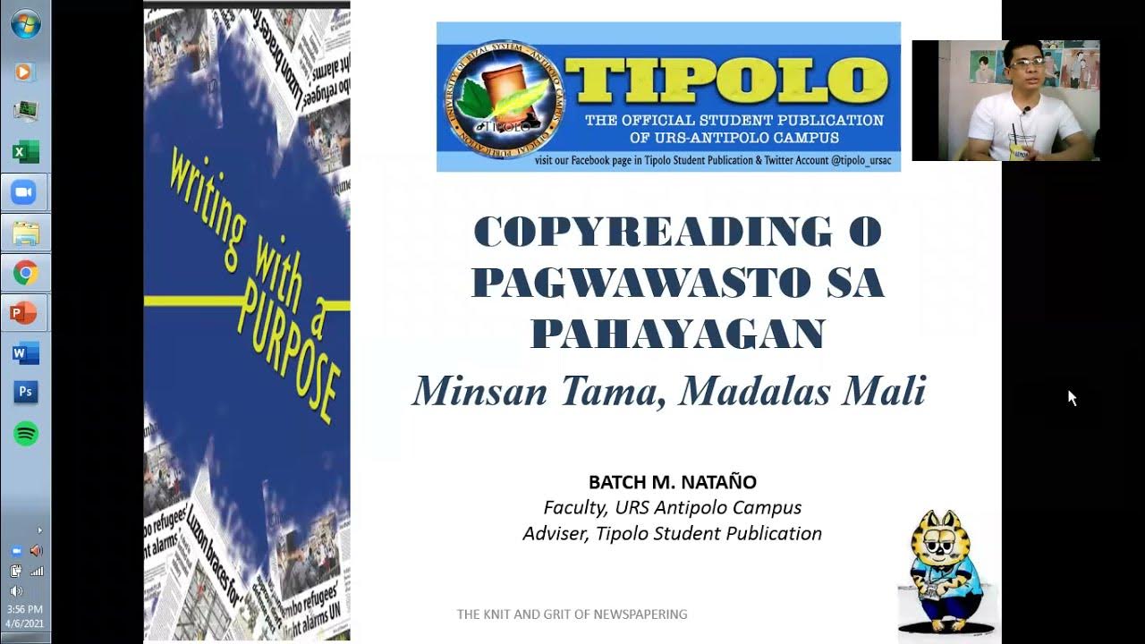 THE HOW TO'S OF COPY READING - YouTube