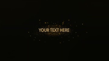Intro video golden particle text reveal   No Copyright video