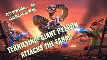 Horrible! Giant Python Attacks Farm: Breathtaking 4K Rescue of FPD Division 9