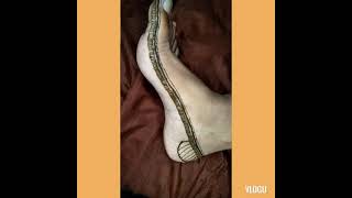 Feet Henna Design. Easy And Simple Design. Henna Studio By Afrin Priya