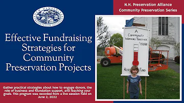 Effective Fundraising Strategies for Community Preservation Projects