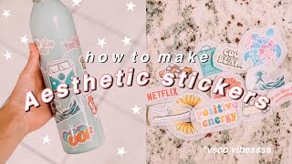 How to make aesthetic stickers