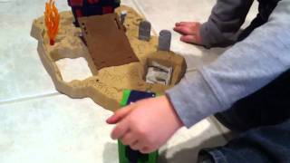 Boneyard Bash Monster Jam Playset by Hot Wheels - Celebrating Grave Digger's 30th Anniversary