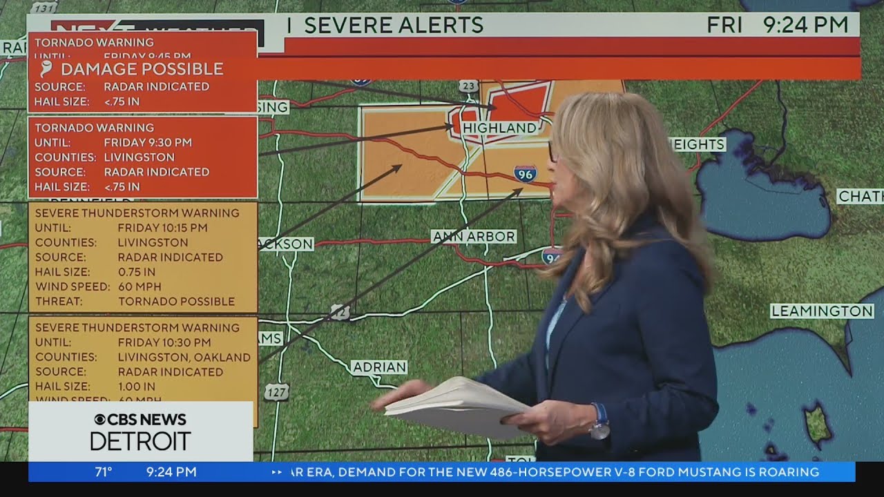 Weather warnings issued in Southeast Michigan on Friday - YouTube