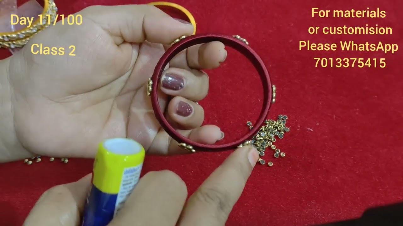 బ్యాంగిల్స్ మేకింగ్ క్లాస్ 2 | Same Design Different Styles | Easy Bangle Making