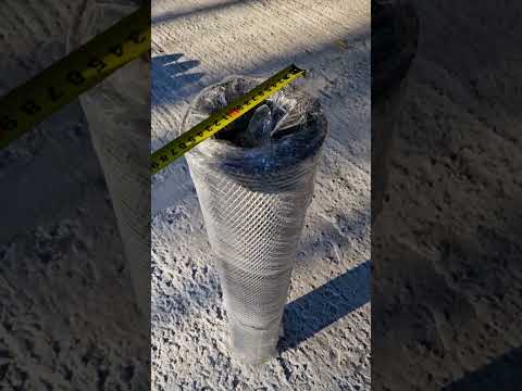 Сітка просічно-витяжна 3.2х13.4х1.5х1.0. Рулон 1х3.5м, видео 1