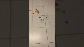 Throwing Lego On The Ground Slow-Motion