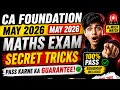 CA Foundation May 2026 Maths ( Quantitative Aptitude)Golden Secret Tricks 110% Pass Guaranteed 