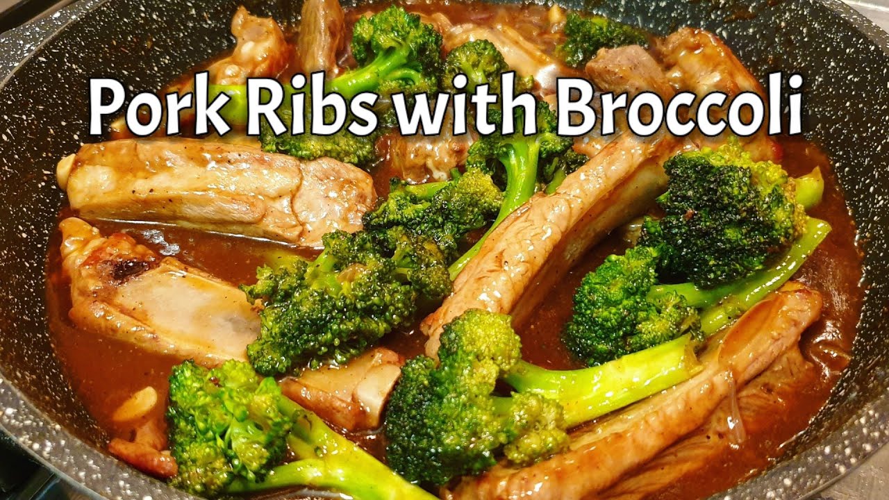 Pork Ribs with Broccoli Easy Recipe YouTube