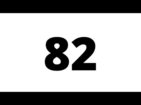 82 Second Countdown Timer White Screen With Sound Effect