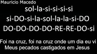 Foi na Cruz-Flauta Doce com notas chords