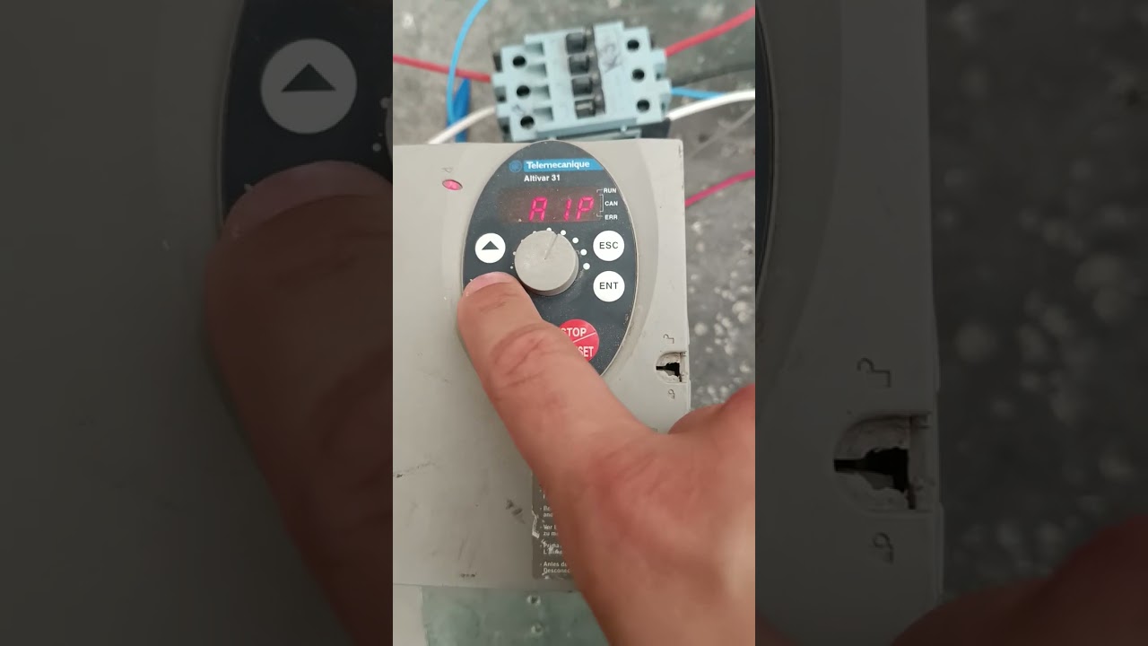 Inversor Telemecanique Altivar 31, Potenciômetro remoto, partida 2 fios.