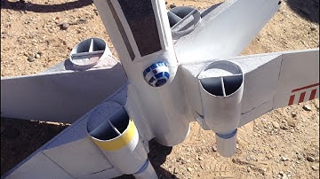 Scratch-Built X-Wing Flying Model Rocket