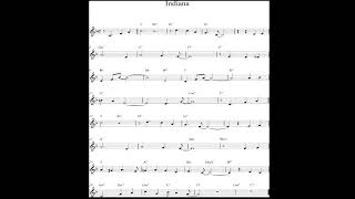 Video thumbnail of "Indiana - Play along - Backing track (C key score violin/guitar/piano)"