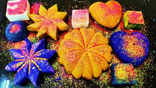 Super Soft Variety Coloured Homemade's with Chunky Glitters • Gritty Unsifted Reforms Crush ASMR 🏵️🪻 screenshot 5
