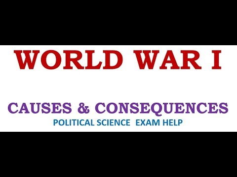 WORLD WAR ONE: CAUSES & CONSEQUENCES