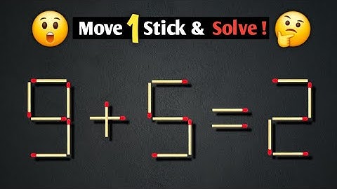 Impossible Puzzle | Solve 9+5=2 Can You Crack It? 🔥
