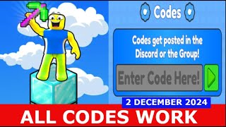 *ALL CODES* [☄️UPDATE!☄️] ⛏️ Block Miner Simulator ROBLOX | DECEMBER 2, 2024