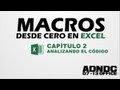 Macros Excel, Cap. 2 Analizando código de macros, signos y significados @ADNDC @adanjp