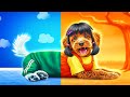 イカゲームの人形が犬を引き取った!リアルライフのイカゲーム