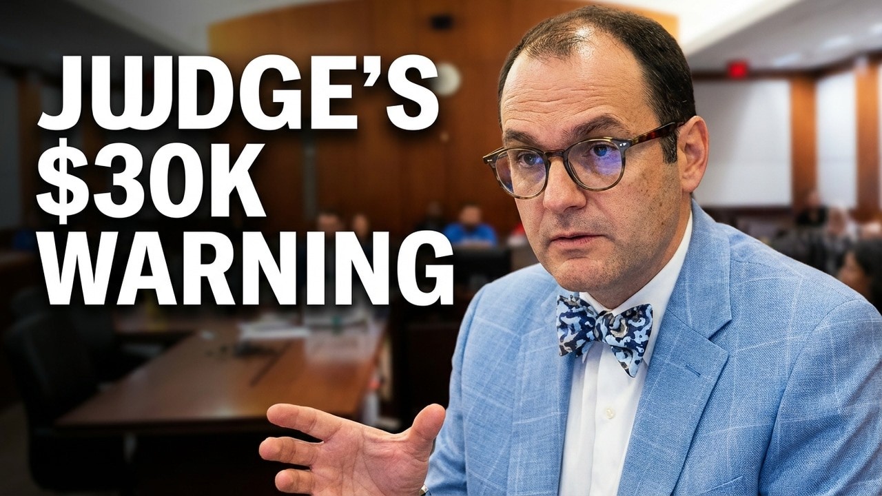 30-Year Criminal Pattern Sparks Judicial Crackdown  Judge Fleischer Warns of Jail Exposure & $30,000