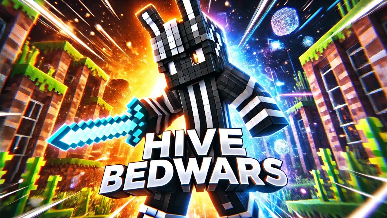 hive bedwars mobile gameplay pro player join my discord server - YouTube