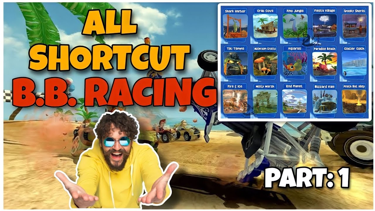 bb racing all shortcut/beach buggy racing gameplay #bbracing /JAYESH ...