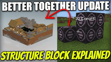 BETTER TOGETHER BETA - STRUCTURE BLOCK Tutorial - Windows 10 / Xbox One / PE / Switch