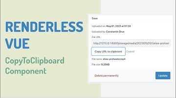 Building a CopyToClipboard renderless component in VueJS