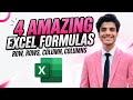 4 Amazing ROWS &amp; COLUMNS Formulas in MS Excel | Step-by-Step Guide ll English tutorial 