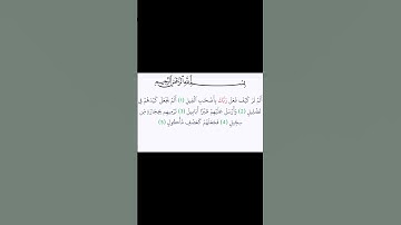 سورة الفيل بصوت الشيخ خالد الجليل #القرآن_الكريم #الشيخ_خالد_الجليل  #اكسبلور