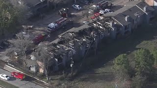 More than a dozen units destroyed in northeast Harris County apartment fire