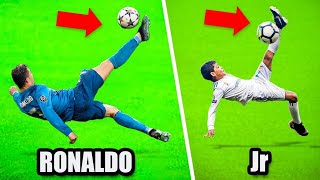 10 Times Ronaldo Jr Copied Cristiano Ronaldo