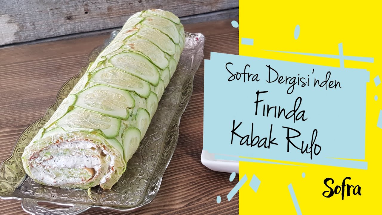 Sunumu Şık, Tadı Şahane!????  Fırında Kabak Rulo Tarifi