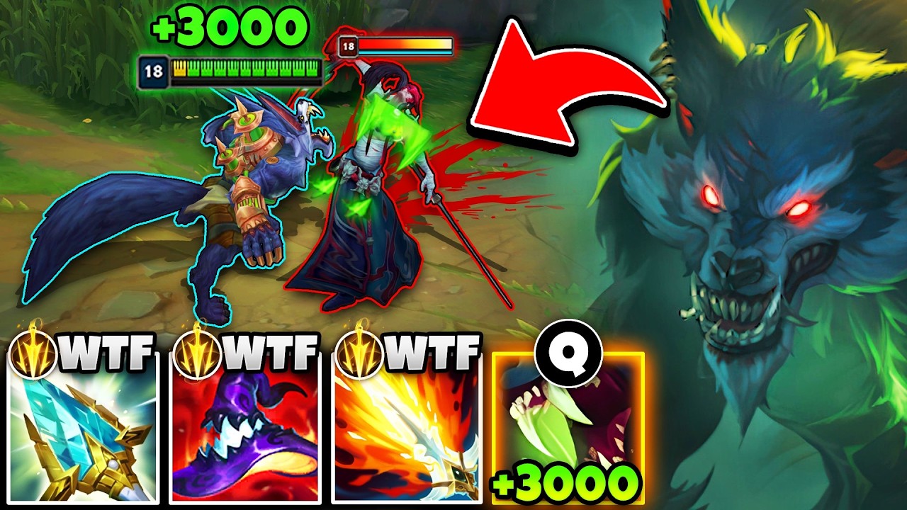 Warwick but I go full AP and I'm basically invincible... (PRESS Q = HEAL TO FULL)